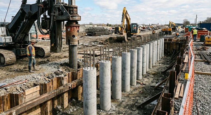 Concrete Pile Installation